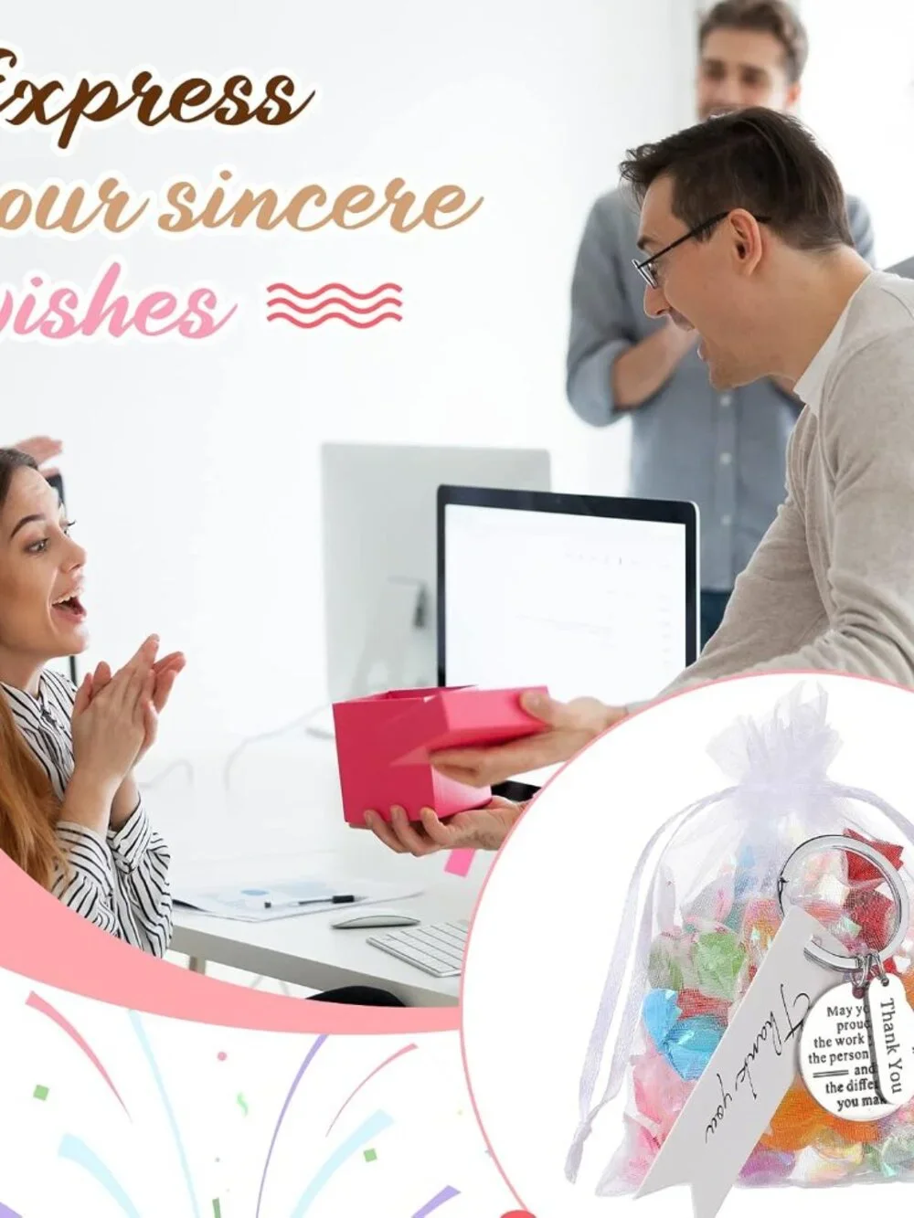 Other | 15 Pcs Employee Appreciation Gifts Bulk Thank You Keychains For ...